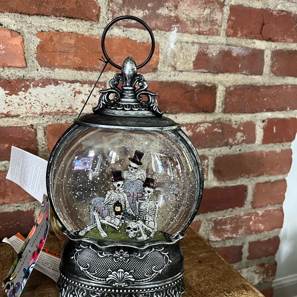 Christian Lacroix  skeleton water globe new with fantastic for Halloween - Picture 11 of 15